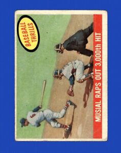 1959 Topps Set-Break #470 Musial Raps Out LOW GRADE *GMCARDS*