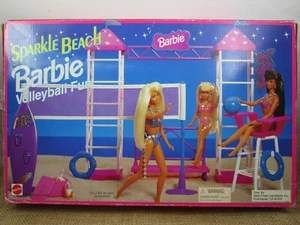 Sparkle Beach Barbie Volleyball Fun 1995 Mattel Arcotoys NEW! - Picture 1 of 12