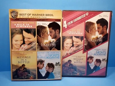 A Walk To Remember, Lucky One, Message In A Bottle, Nights In Rodanthe DVD New - Image 1 of 2