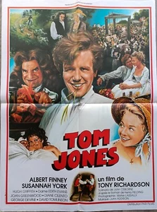 AFFICHE 60X80 CM/TOM JONES/TONY RICHARDSON/ALBERT FINNEY/SUSANNAH YORK/FIELDING - Picture 1 of 1