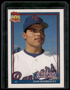 1991 Topps Traded Ivan Rodriguez #101T Texas Rangers - Bild 1 von 2