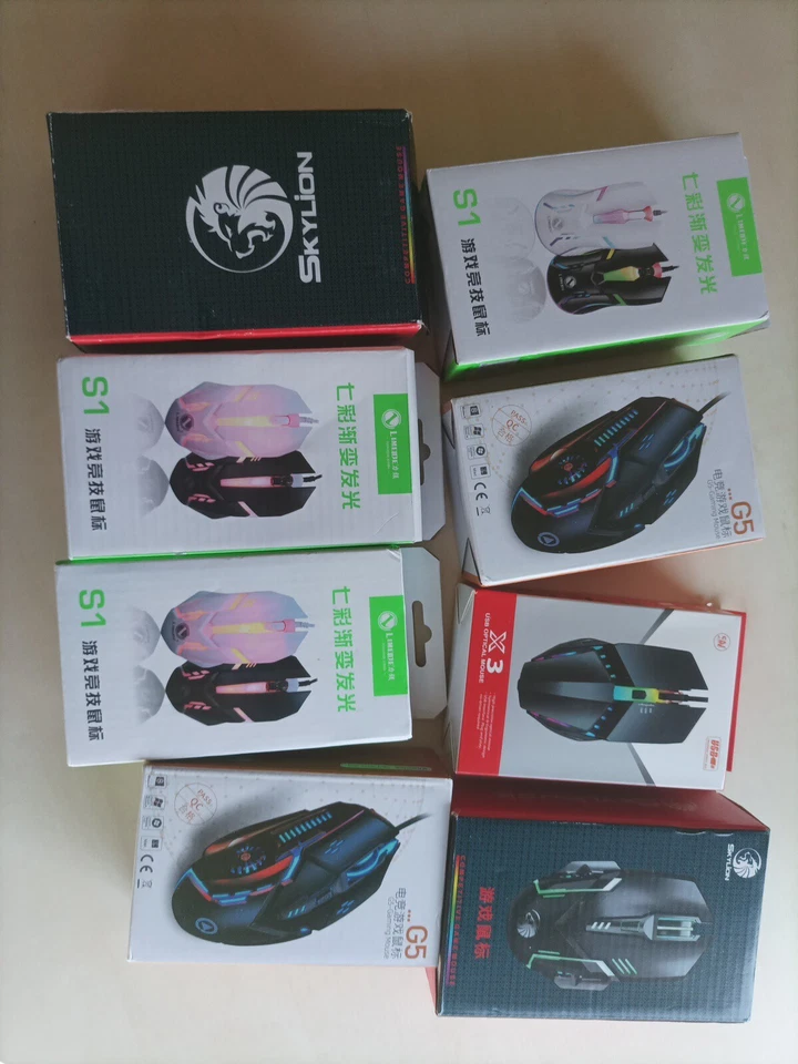 Souris De Jeu 7 couleurs Rétro-éclairage USB Souris Filaire Gamer 3200 DPI - Photo 1/1