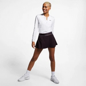 Nike Women's Winter Court Flouncy Skirt Burgundy Ash 939318-659 - Picture 1 of 10
