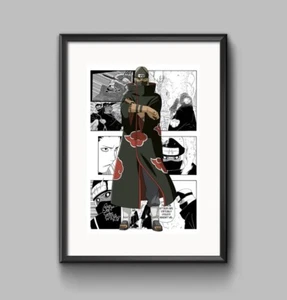 Poster A4 Kakuzu Akatsuki - Naruto Shippuden - Manga Anime - Made in Italy - Imagen 1 de 1