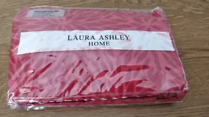 Laura Ashley Single Sheet Set Samantha Red New - Picture 1 of 3