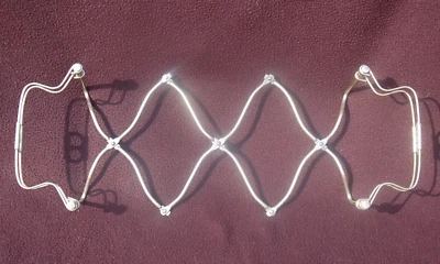 Trivet Casserole Dish Holder Trivet Expandable Chrome Metal Midcentury  - Image 1 of 4