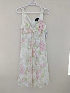 Vintage Alex Evenings Silk Prom Easter Spring Sequin Dress Size 6 Deadstock NWT - Picture 1 of 15