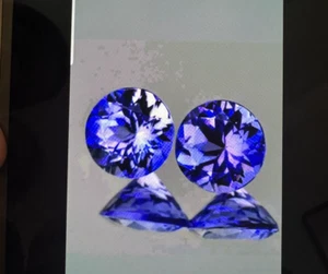 3mm Round 10 Pieces 100% Natural Blue Violet Tanzanite - Picture 1 of 3