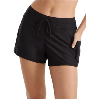 Sunsets L78043 Womens Black Laguna Swim Shorts Swimsuit Size 12 - Imagem 1 de 4