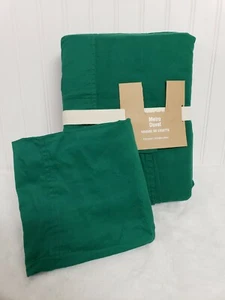 Pottery Barn Teen Classic Metro Cargo Pockets Duvet Cover Full Queen Green - Picture 1 of 2