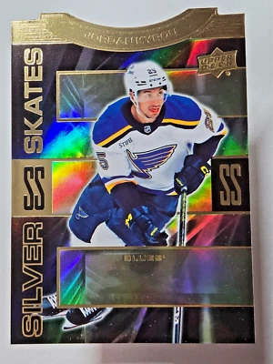 2023-24 Upper Deck Extended Series Jordan Kyrou #SS-29 Silver Skates Gold - Image 1 of 2
