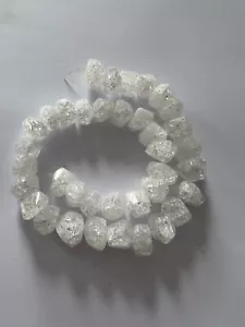 #35/14.6mm Natural irregular transparent scintillating crystal bracelet 不规则透明水晶 - Picture 1 of 12