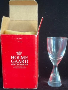 Vintage Cordial  glass Princess by HOLMEGAARD 10.5  cm tall 50 ml signed & boxed - Picture 1 of 5