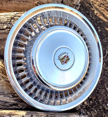 Set of 4 - Cadillac Fleetwood Deville Wheel Covers Hubcaps   *Awesome Condition* - Image 1 of 4