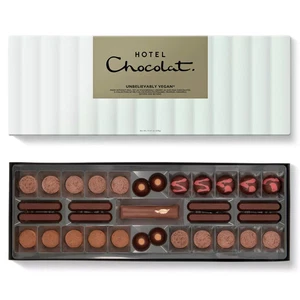 Hotel Chocolat Unbelievably Vegan Sleekster 33 Cacao Rich Chocolates 330g - Picture 1 of 3