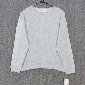 Pacific & Co Sweatshirt Mens XL Gray Solid Crewneck Fleece Pullover NEW - Picture 1 of 11