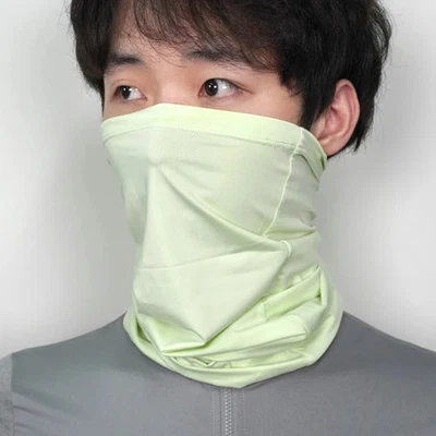 Media máscara facial de seda helada transpirable YKYW protección solar bicicleta Face Cove Foto 1 de 4