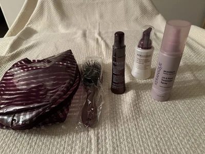 3 productos Keranique con cepillo y peine en bolsa de viaje Foto 1 de 4