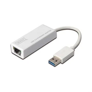 DIGITUS Gigabit Ethernet USB3.0 Adapter USB A Stecker 10/100/1000 Mbps RJ45 - Bild 1 von 7