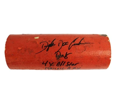 Dwight Gooden Signed New York Mets Shea Stadium Foul Pole with 5 Inscriptions - Image 1 of 4