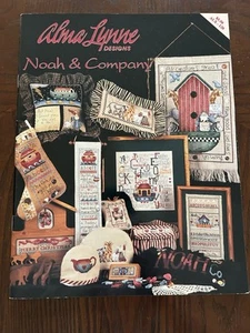 Alma Lynne NOAH & COMPANY Cross Stitch Booklet Noah's Ark Animals Sampler - Picture 1 of 2