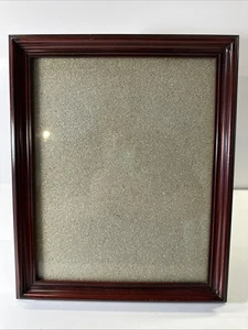Vintage Red/Black Wood Picture Frame 11.25”x9.25”For 8”x10” Photo NICE - Picture 1 of 8