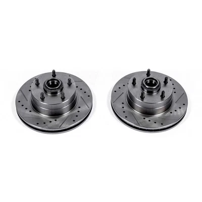 PowerStop Evolution Drilled And Slotted Rotors Pair Front For Chevrolet Malibu - Image 1 of 3