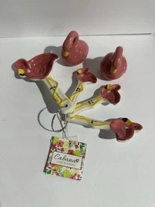 Cucharas medidoras de flamenco rosa y salero y pimentero - Imagen 1 de 4