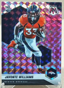 2021 Panini Mosaic - Javonte Williams Camo Pink Prizm Rookie Card #315 - Bild 1 von 2