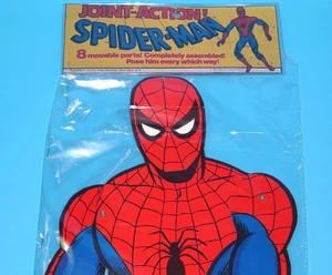 JOINT ACTION! CARDBOARD POSEABLE WALL HANGER TOY SPIDER-MAN 1977 OUR WAY STUD... - Picture 1 of 6