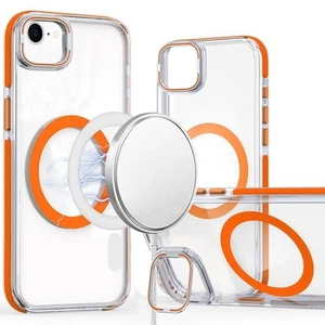 Clarity Collection MagSafe Case with Camera Ring Stand for iPhone 16e - Ora - Picture 1 of 4