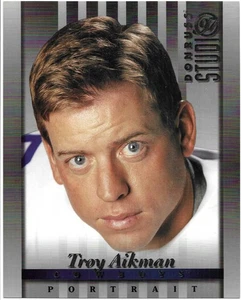 Troy Aikman 1997 DONRUSS STUDIO NFL PORTRAIT 8X10 JUMBO PHOTO CARD #1 Cowboys SP - Picture 1 of 2