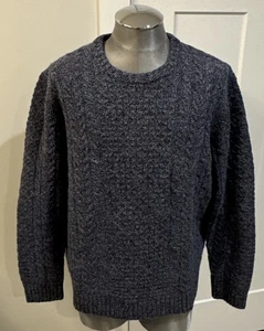 Duluth Trading Sweater Men’s XL Shetland Wool Fisherman Cable Pullover New - Picture 1 of 9