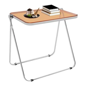 Clear Folding Table Camping BBQ Dining Table Indoor Outdoor Work Computer Desk - Picture 1 of 12
