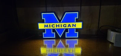 Michigan University LED 3d printed Light box sign MSU - Image 1 of 3