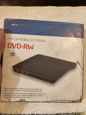 Pop-up Mobile External DVD-RW USB 3.0 NEW IN BOX - Image 1 of 2