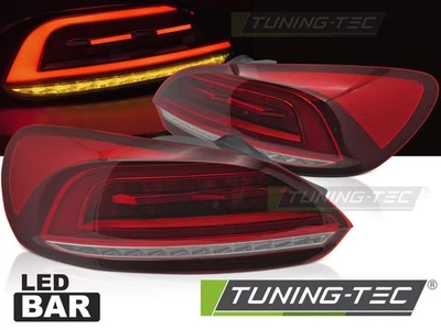 COPPIA FANALI POSTERIORI LED BAR ROSSO PER VW SCIROCCO III 08-14 NEW - Imagen 1 de 4