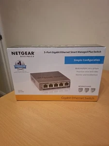 NetGear Switch - GS105E 5-Port Gigabit Switch - Picture 1 of 5