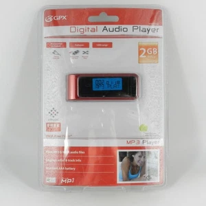 Reproductor de audio digital GPX 2 GB - Reproductor de MP3 ROJO DAP - MW149R - ¡TOTALMENTE NUEVO! ¡SELLADO! - Imagen 1 de 7