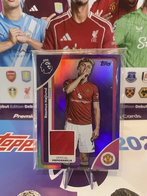 Topps Premier League 2026 Numbered Jersey Shirt Relic /199 Rasmus Hojlund Man U - Image 1 of 2