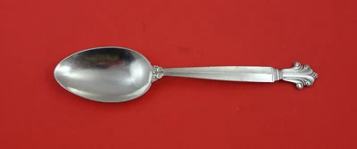 Cuchara de postre de plata esterlina Acanthus de Georg Jensen 6 7/8" sopa ovalada danesa Foto 1 de 2