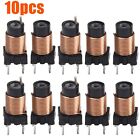 Adjustable High Frequency Ferrite Core Inductor 10pcs 12 Turns for Computers