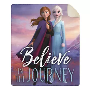 Manta para niños Disney Frozen II, 50x60" | Sherpa reversible (elige diseño) - Imagen 1 de 12