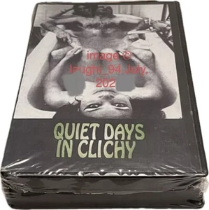 Rare Movie "Quiet Days in Clichy 1970" VHS NEW B&W (RATED R Horror, Erotic 18+) - Picture 1 of 4