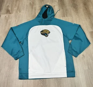 Vintage Reebok Jacksonville Jaguars Hoodie Mens XL Y2K Embroidered NFL Logo - Picture 1 of 12