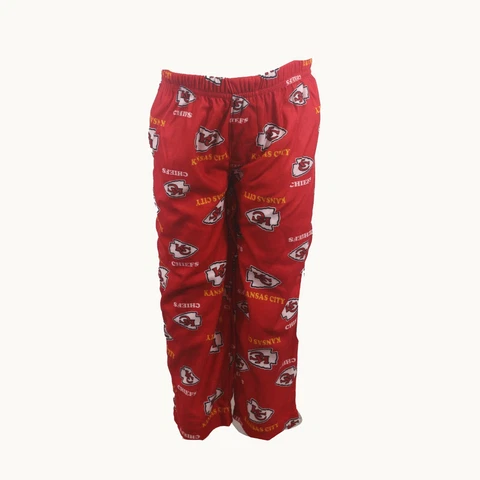 Kansas City Chiefs NFL Infant Toddler & Kids Youth Print All Over Pajama Pants Cover