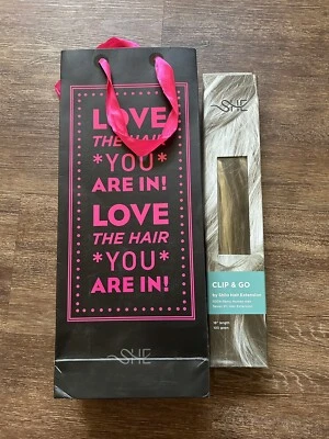 SHE BEYOND THE BEAUTY CLIP N GO-SHILO EXTENSIÓN DE CABELLO-%100 CABELLO HUMANO-18" 7 piezas Foto 1 de 2