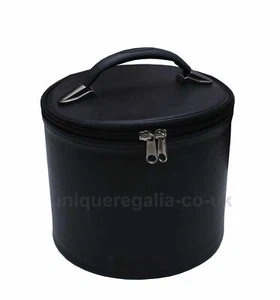 Vintage Masonic Regalia Shriner’s Fez hat/cap Case in Black,Blue,Red & Purple - Foto 1 di 10