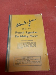 Original 1935 Uncle Jim Practical Suggestions For Making Money - Picture 1 of 3