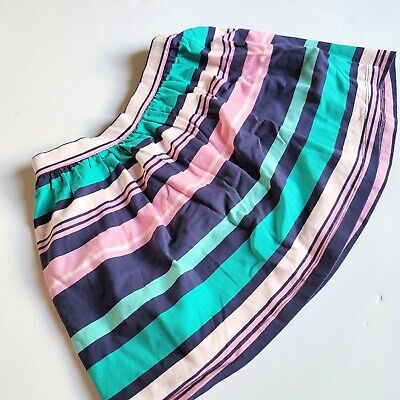 Gymboree Girls Sz 8 Hop N Roll Pink Green Striped Skirt NWT • 12.93€